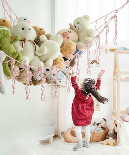 Stuffed Animal Storage Corner Hammock or Net, Toy Storage Hammock - Image 2