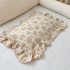 BuLuTu Muslin Pink Floral Pillow Cases Standard Size - Image 3