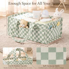 Corduroy Baby Diaper Caddy Organizer - Image 2