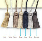 Curtain Tiebacks Handmade Curtain Holdbacks Rope - Image 6