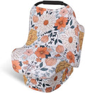 Rquite 4-in-1 Baby Car Seat Canopy, Stretchy Nursing Breastfeeding Cover by Rquite