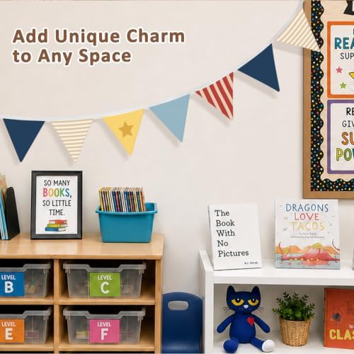 Boys Room Playroom Decor Banner Garland Flags - Image 4