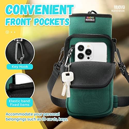Nuovoware Water Bottle Carrier Bag, 750ml Bottle Pouch Holder, Adjustable - Image 2