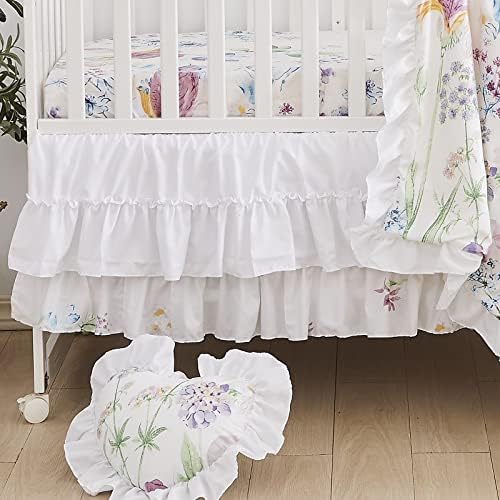 Brandream Gilrs Floral Bedding Boho Baby Bedding Watercolor Farmhouse Nursery - Image 4