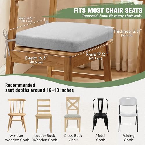kingphenix Chair Cushions for Dining Chairs, 2.5 Inches Thick - Image 5
