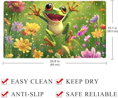 Baby Bath Mat Non Slip 26.8"x15.1" Bathtub Mat - Image 4