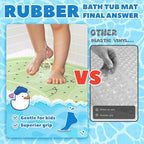 UNEEDE Dinosaur Kids Bathtub Mat Non Slip - Image 2