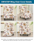 CRFATOP Wingback Chair Covers Wing Armchair Slipcovers - Image 3