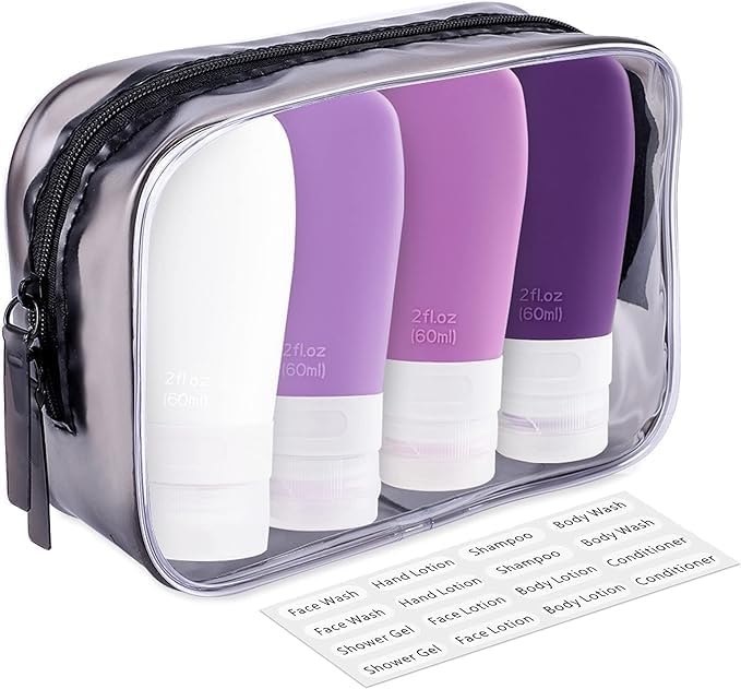 INSFIT Travel Bottles for Toiletries, TSA Approved 3oz Travel Size Containers by INSFITPortableTravelBottles