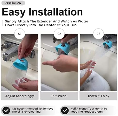 Bath Helper - Bath Tub Faucet Extender - Guides Water Directly from Faucet to - Image 4