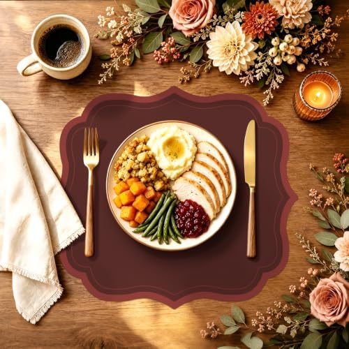Stuffygreen 100 Pcs Fall Paper Placemats 13.4 x 12 Inch Autumn Paper Placemats - Image 7