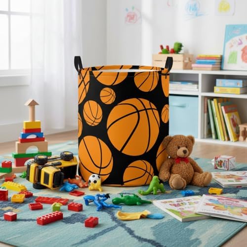 Baby Laundry Basket Baby Nursery Hamper Kids Laundry Basket Toy Storage Bin - Image 5