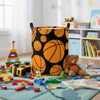 Baby Laundry Basket Baby Nursery Hamper Kids Laundry Basket Toy Storage Bin - Image 5