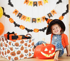 Rectangular Halloween Basket for Kids Pumpkin Basket Toy Storage Bin Organizer - Image 5