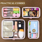 4 pcs Clear Zipper Pouches, Hard Shell Zipper Case, Toiletry Bag - Image 6