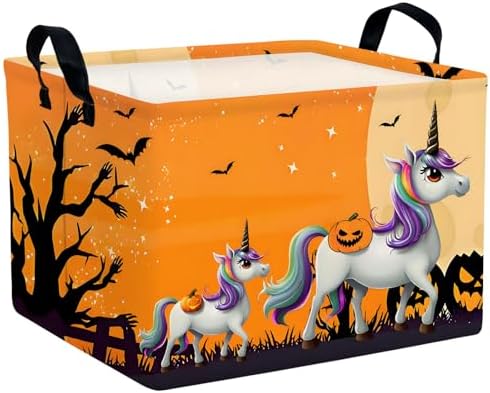 Halloween Basket Gift Cute Pumpkin Ghost Parties Decor Kid Trick or Treat Basket by ASKETAM