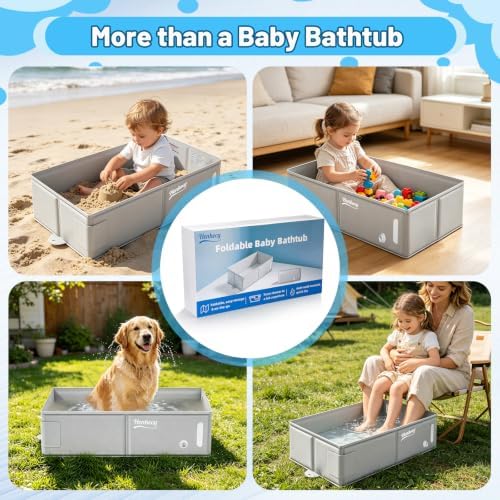 Collapsible Baby Bathtub, Travel Bathtub - Image 6