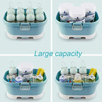 Baby Bottle Drying Rack Storage, Large Nursing Bottle Storage Box Organizer - Image 5
