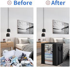 Blanket Storage Bags 120L for Comforter Clothes Bedding 2 Pack Black - Image 5