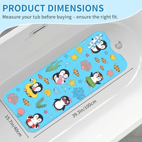 Penguin Bath Mat for Tub Non Slip, Kids Bath Mat for Baby - Image 2