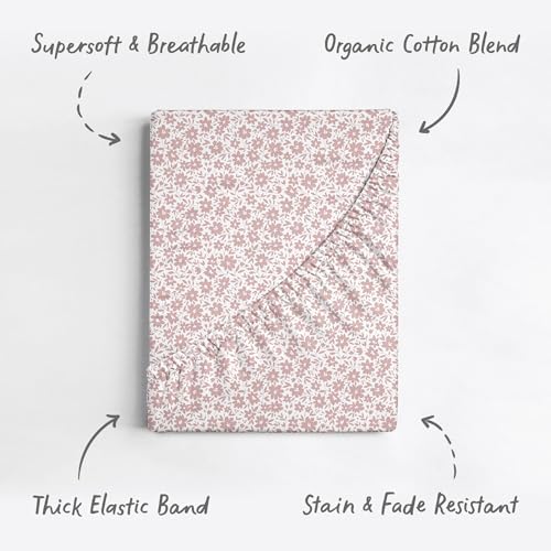 Sorrel + Fern Baby Crib Sheets Neutral, Fitted 2-Pack - Image 2