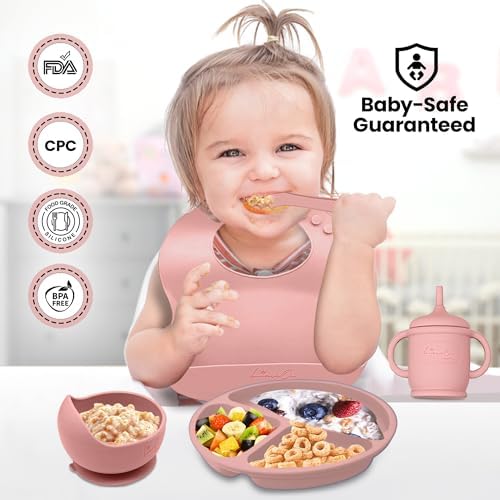 Silicone Baby Feeding Set, Baby plates and bowls Set - Image 4
