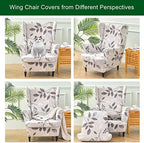 CRFATOP Wingback Chair Covers Wing Armchair Slipcovers - Image 2