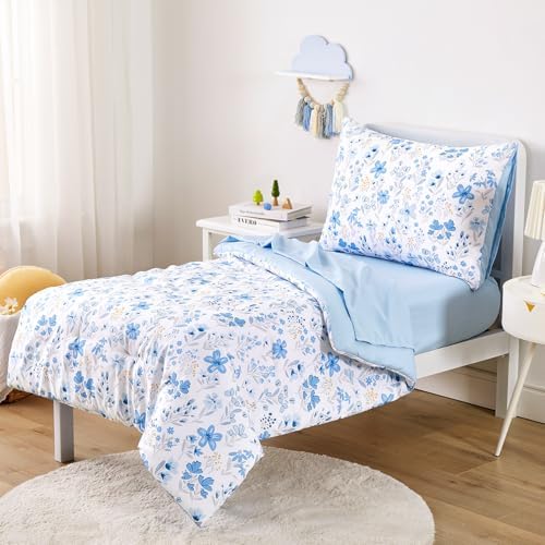 Wake In Cloud - Floral Toddler Bedding Set - Image 2