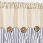 ASPMIZ Farmhouse Cotton Linen Swag Valances - Image 4