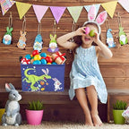 Dinosaur Easter Basket for Kid Large Empty Baby Rectangular Cute Easter Gift - Image 5