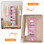 Hanging Closet Organizer 6-Shelf, Oxford Fabric Wardrobe Storage - Image 5
