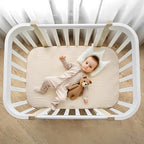 lulumoon Muslin Fitted Bassinet Sheet: Compatible - Image 5