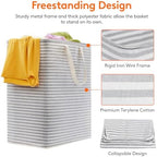 Lifewit 100L Large Laundry Baskets, 2 Pack, Reinforced Handles - Image 2