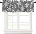 Vandarllin Christmas Valance Curtains by VandarllinHomeKitchenDecor