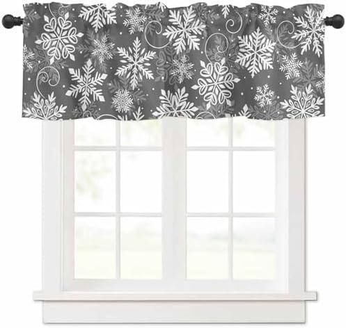 Vandarllin Christmas Valance Curtains by VandarllinHomeKitchenDecor