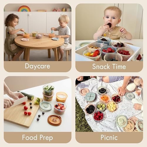 Moonkie Baby Storage Container Snack Lids - Image 3