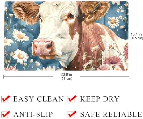 Bath Tub Shower Mat, Washable Bathtub Floor Mats, Suction Cups and Drain Holes - Image 4