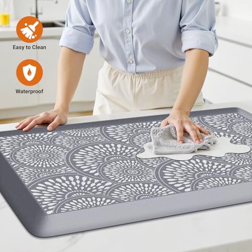 Mattitude 4/5 Inch Kitchen Mat, Waterproof Non-Slip Standing Mats and Rugs - Image 3
