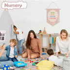 Ghueghe Pastel Boho Playroom Canvas Banner Wall Decor - Image 7