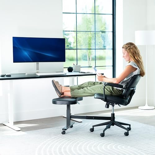VIVO Black Retrofit Footrest for Office Chair, Chair-REST1 - Image 6