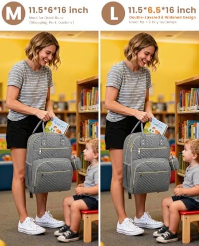 Pritent Diaper Bag Backpack, Baby Bag Backpack Baby Essentials - Image 2