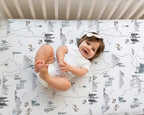Sorrel + Fern Baby Crib Sheets Neutral, Fitted 2-Pack - Image 3