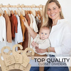 Beautiful Wooden Baby Closet Dividers Set of 7 - Image 4