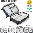 Veken 8 Set Packing Cubes for Travel Essentials, Anti-Wrinkle Buckled Suitcase - Image 5