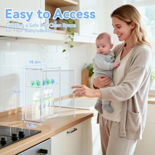 Baby Bottle Storage Organizer for Countertop Cabinet - Image 3