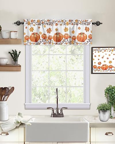 Vandarllin Fall Maple Leaves Kitchen Curtains Valances - Image 2