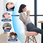 SweetSlubr Seat Cushion, Chair Pad, Memory Foam Tailbone Pain Relief - Image 6