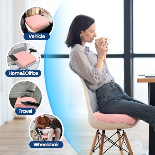 SweetSlubr Seat Cushion, Chair Pad, Memory Foam Tailbone Pain Relief - Image 6