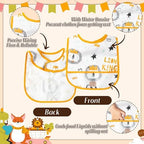 6Pcs Waterproof Toddler Bib Infant Food Bib - Image 3
