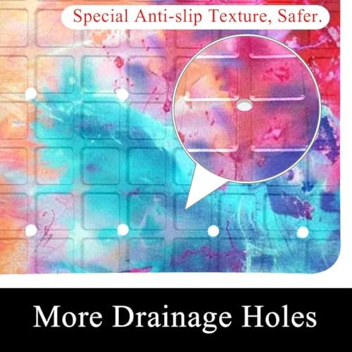Non Slip Bathtub and Shower Mat 26.8x15.1 inch, Bath Mat - Image 2